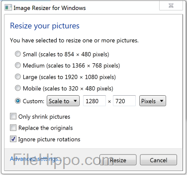 Download Image Resizer Windows 10