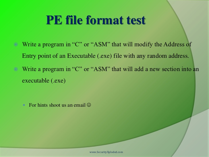 Windows Pe File Format